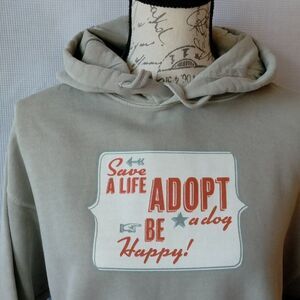 Be Happy UNISEX Sandstone NEW Relaxed Fit Hoodie Comfort Colors